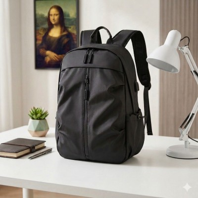 Waterproof Multi-Functional Laptop Backpack (Black)