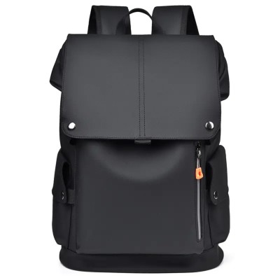 High Quality PU Leather Waterproof Men's Laptop Backpack Large Computer Backpack for Business Urban Man Backpack USB Charging